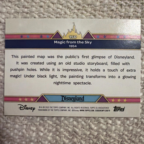 Topps Disneyland 70th Anniversary Pink Foil Card - 150 Magic From the Sky