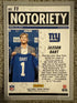 2025 Panini Mosaic - Notoriety Jaxson Dart #11 (RC)