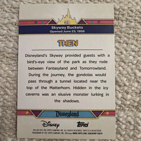 Topps Disneyland 70th Magic from the Sky Parallel Variety Trading Card Disney