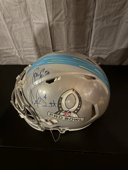 Dallas Cowboys Prescott Lee & Smith Signed Authentic Speed Flex FS Helmet JSA