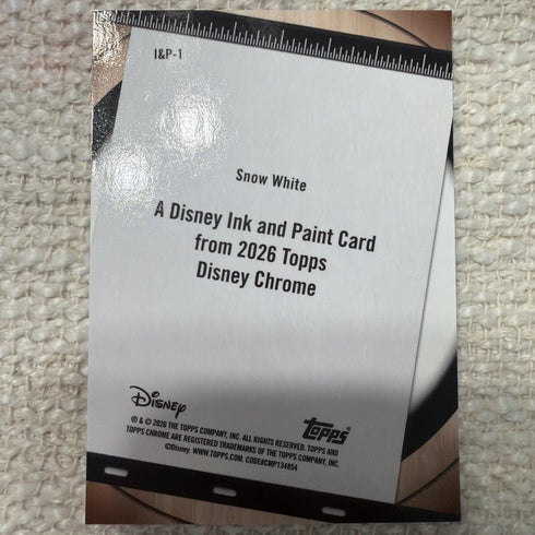 Topps 2026 Disney Chrome Ink and Paint Insert Snow White Card #I&P-1