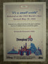 2025 Topps Disneyland 70th POSTER IT'S A SMALL WORLD Fantasyland P-12 FOIL