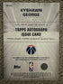 Topps 2025-26 Chrome Autograph Issue Kyshawn George #TAU-KYG Wizards NBA