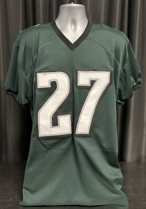 Philadelphia Eagles Quinton Mitchell Signed Custom Green Jersey JSA