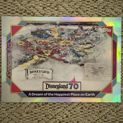 2025 Topps Disneyland 70th - Dream Of The Happiest Place On Earth Map Foil #118
