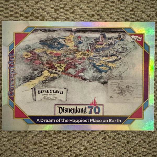 2025 Topps Disneyland 70th - Dream Of The Happiest Place On Earth Map Foil #118