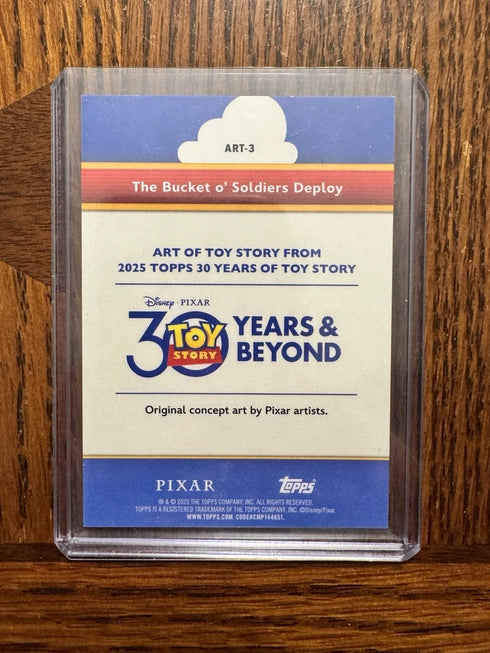Topps 30 Years of Toy Story Art of Toy Story The Bucket o' Soldiers ART-3