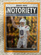2025 Panini Mosaic - Notoriety Drake Maye #3 Orange Fluorescent Mosaic Prizm