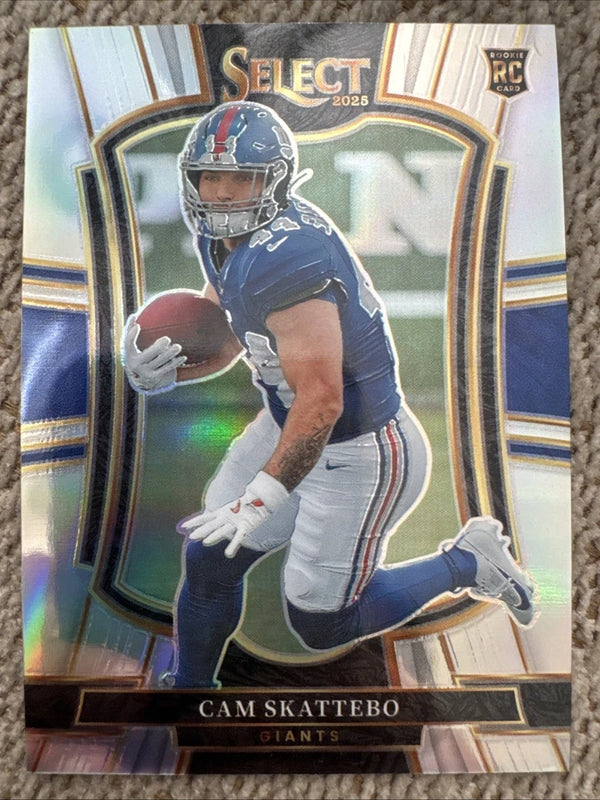 2025 Panini Select Cam Skattebo Premier Level Silver Rookie New York Giants #195