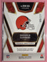 SHEDEUR SANDERS 2025 Select ROOKIE SWATCHES PRIZM RED #4 CLEVELAND BROWNS /125
