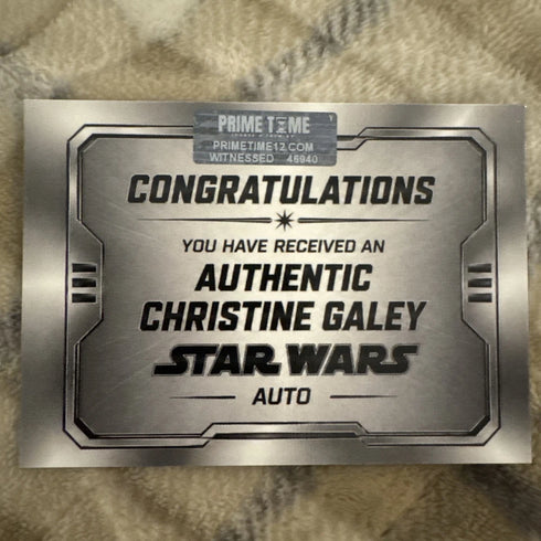 Christine Galey Star Wars R2-D2 Autograph Signed Auto Custom Card (M2)