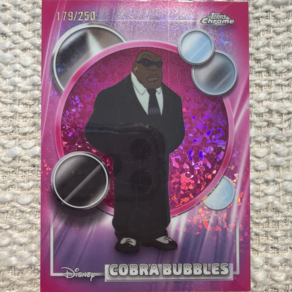 2026 Topps Chrome Disney Cobra Bubbles #156 Pink Mini Diamond Refractor /250