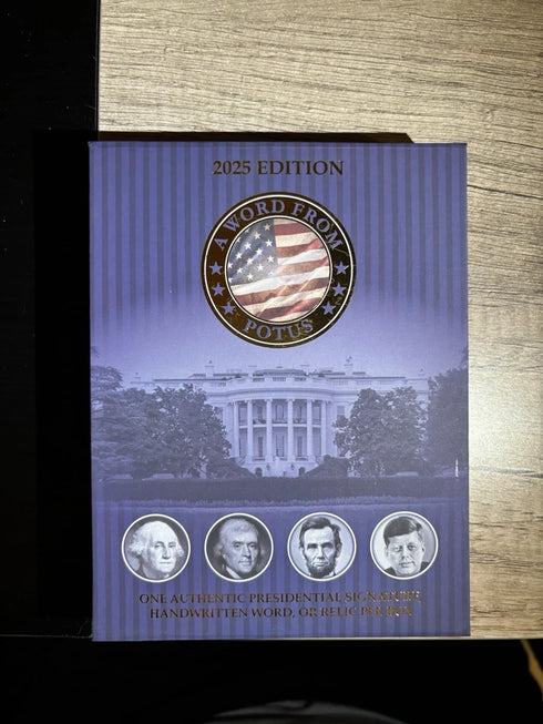 2025 A Word From POTUS Zachary Taylor Authentic Rare Handwritten Card