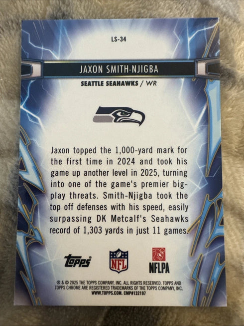 2025 Topps Cosmic Chrome Light Speed JAXSON SMITH-NJIGBA #LS-34 SEAHAWKS