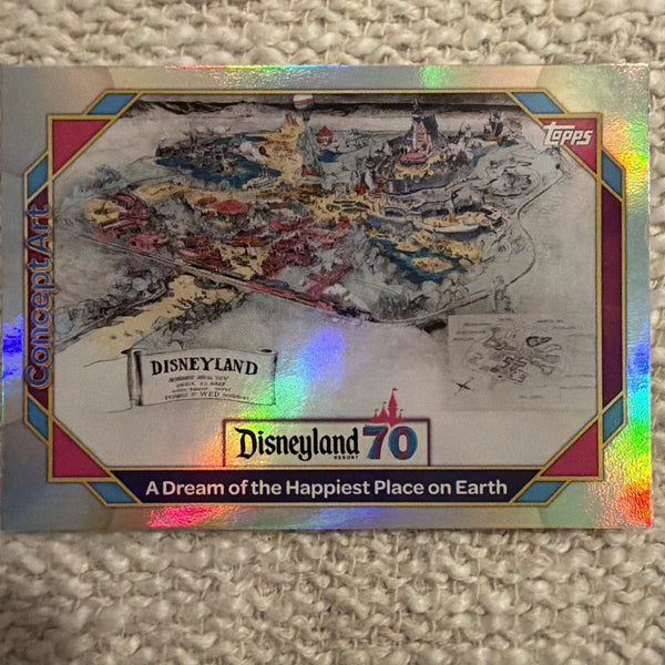 2025 Topps Disneyland 70th Anniversary Rainbow Foil Happiest Place In Earth