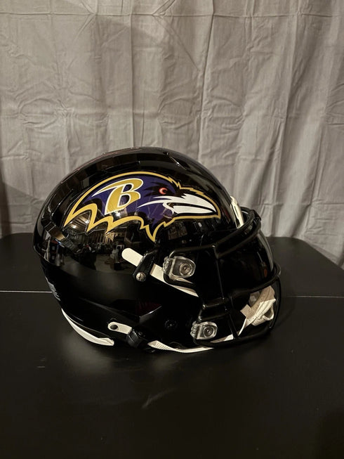 Zay Flowers Signed Ravens Full SizeAuthentic Speedflex Helmet Beckett COA