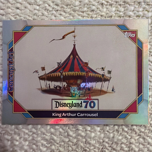 2025 Topps Disneyland 70th Anniversary - King Arthur Carrousel Rainbow Foil 139