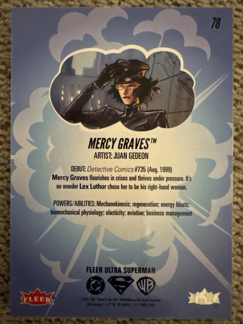 2025 Fleer Ultra Superman Mercy Graves Card #78