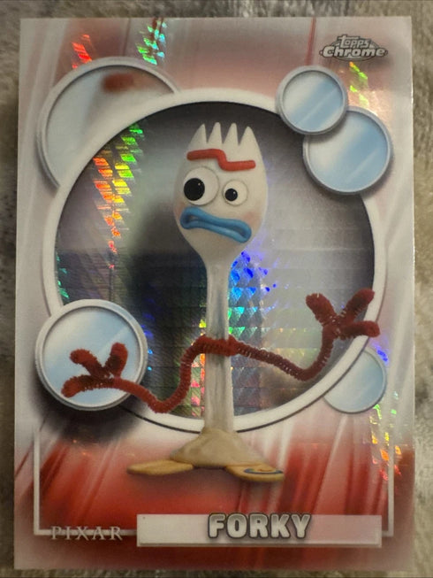 2026 Topps Chrome Disney PRISM REFRACTOR SP Forky #192 TOY STORY!