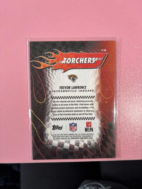 Topps Finest Torchers Trevor Lawrence T-19 Jaguars NFL 2025