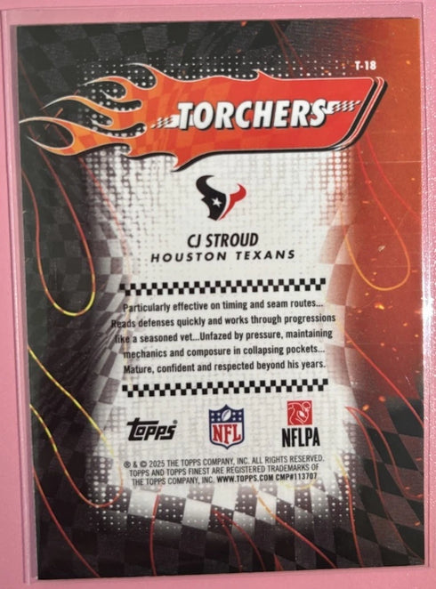 2025 Topps Finest - Torchers CJ Stroud Insert #T-18