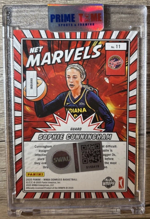 SOPHIE CUNNINGHAM Signed Auto 2025 Marvels WNBA Indiana Fever SWAU COA