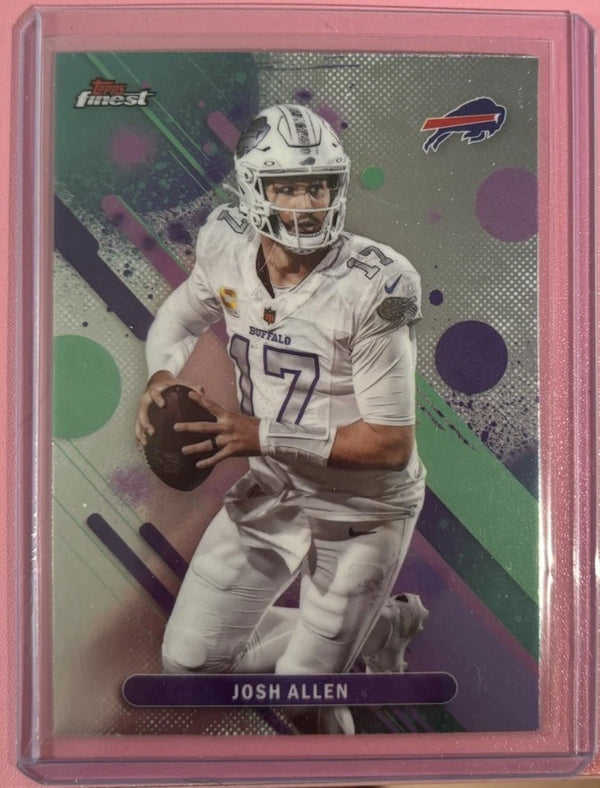 Topps Finest Josh Allen Base Set #48 Buffalo Bills Football 2025