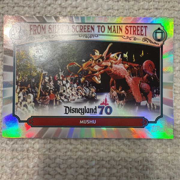Topps Disneyland 70th Anniversary From Silver Screen To Main Street Mushu MS-12
