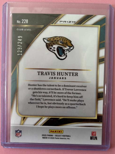 Panini 2025 Select Prizm Club Level Travis Hunter Jaguars /249 #228