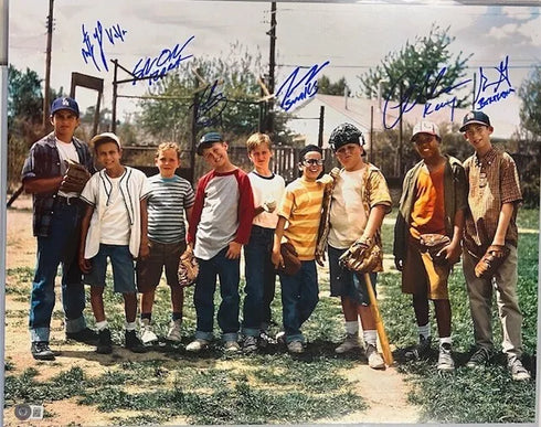 The Sandlot Cast Signed 16x20 (6 Sigs) with Beckett COA