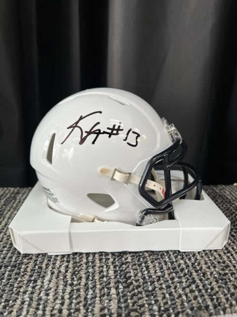 Penn State Nittany Lions Kaytron Allen Signed Mini Helmet with PSA COA