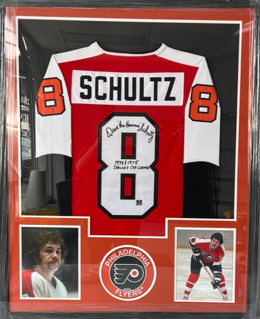 Philadelphia Flyers Dave Schultz Signed/Inscribed Jersey with Player Holograph COA