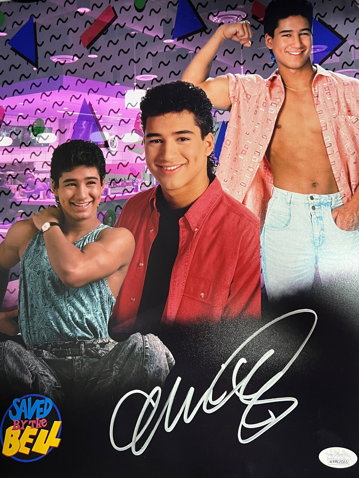 Saved By The Bell Mario Lopez Signed 11x14 with JSA COA