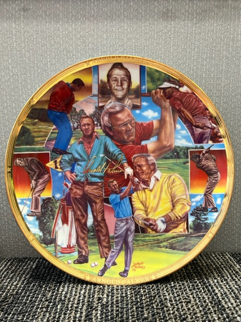1992 Sports Impressions Arnold Palmer Gold Edition Collectors Plate #000947 Edition of 1,500