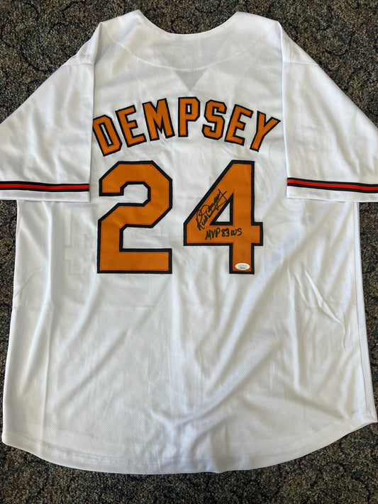 Baltimore Orioles Rick Dempsey Signed/Inscribed Jersey with JSA COA