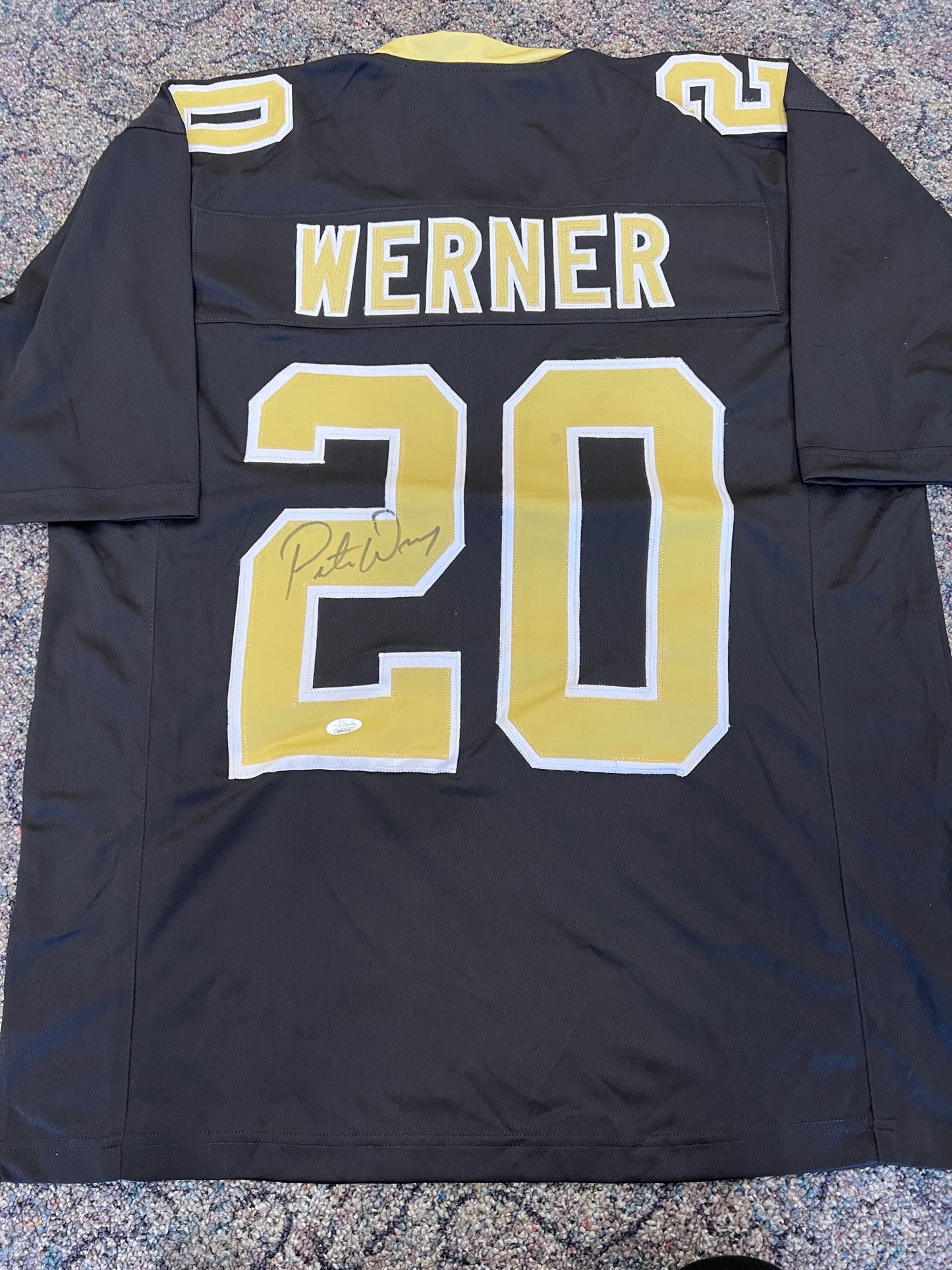 New Orleans Saints Pete Werner Signed Jersey with JSA COA