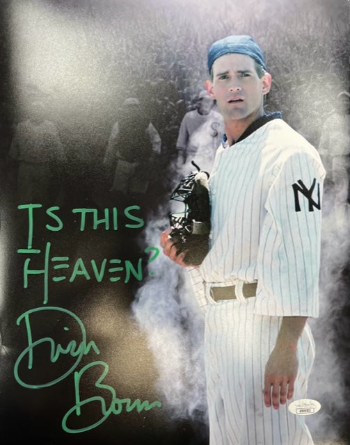 Dwier Brown Field of Dreams Signed/Inscribed Vertical 11x14 with JSA COA