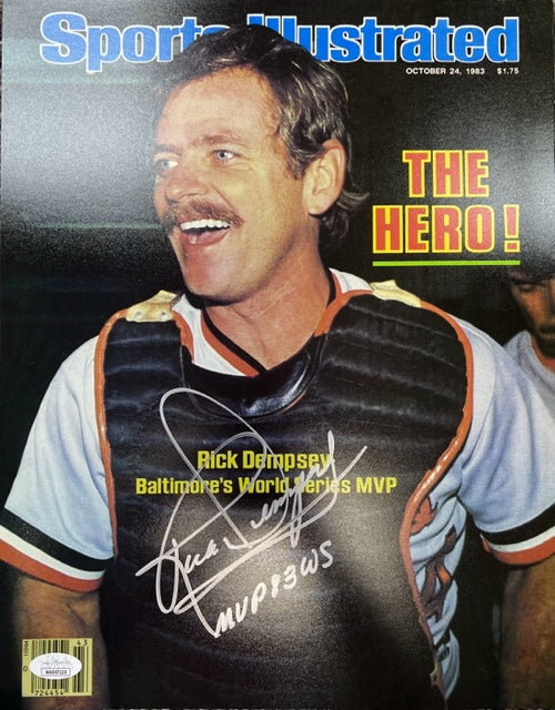 Baltimore Orioles Rick Dempsey Signed 11x14 with JSA COA