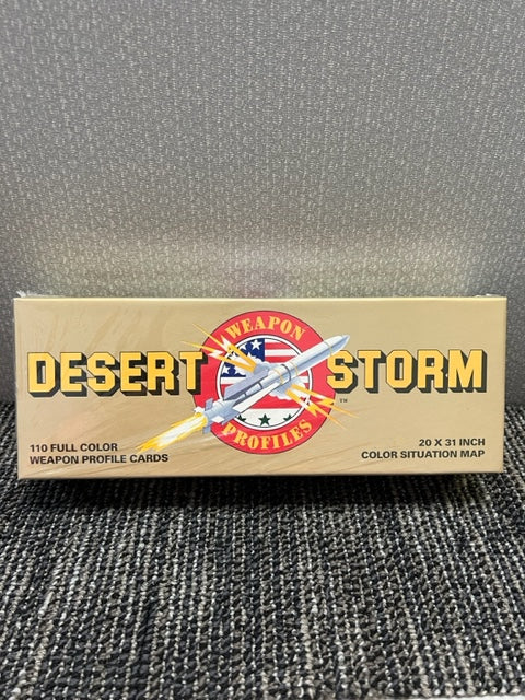Desert Storm Weapon Profiles + Color Situation Map 110 Cards Factory Sealed