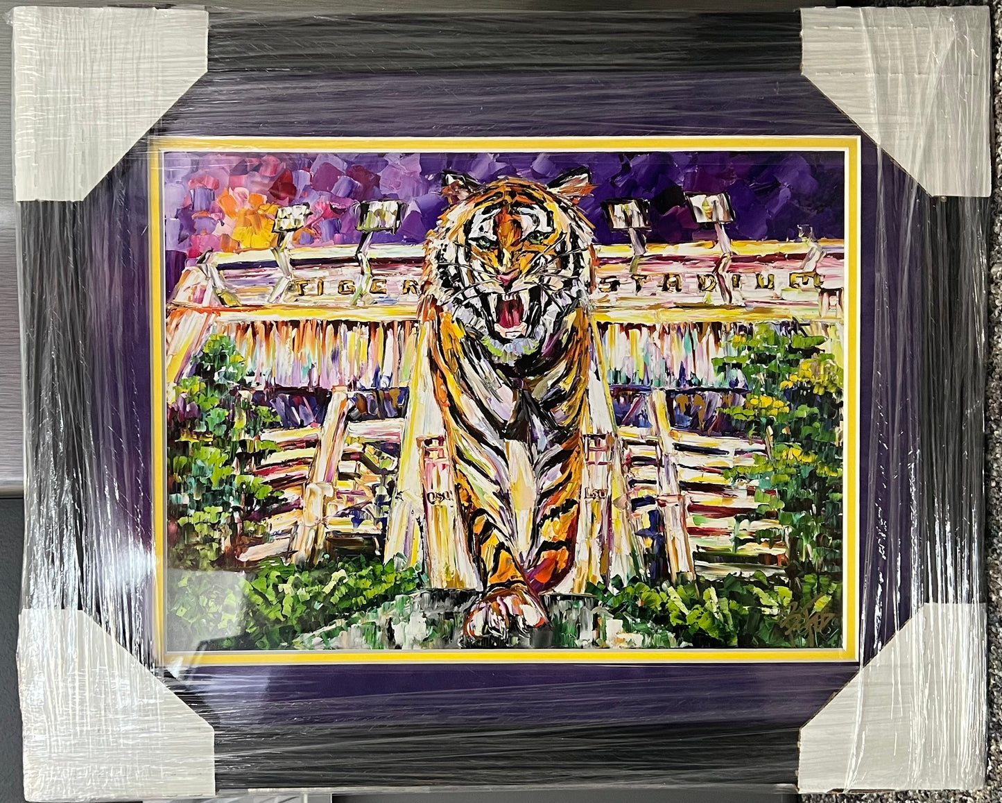 Tiger Walk Signed Framed 12x16 Lithograph