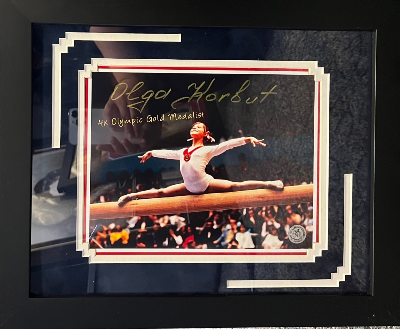 Gymnast Olga Korbut Signed Framed 8x10 with COA