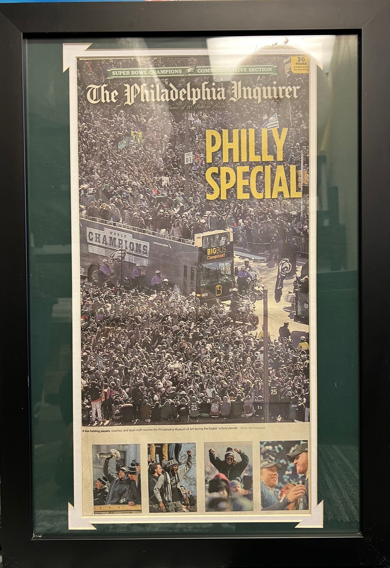 Philadelphia Eagles Unsigned Philly Special Newspaper