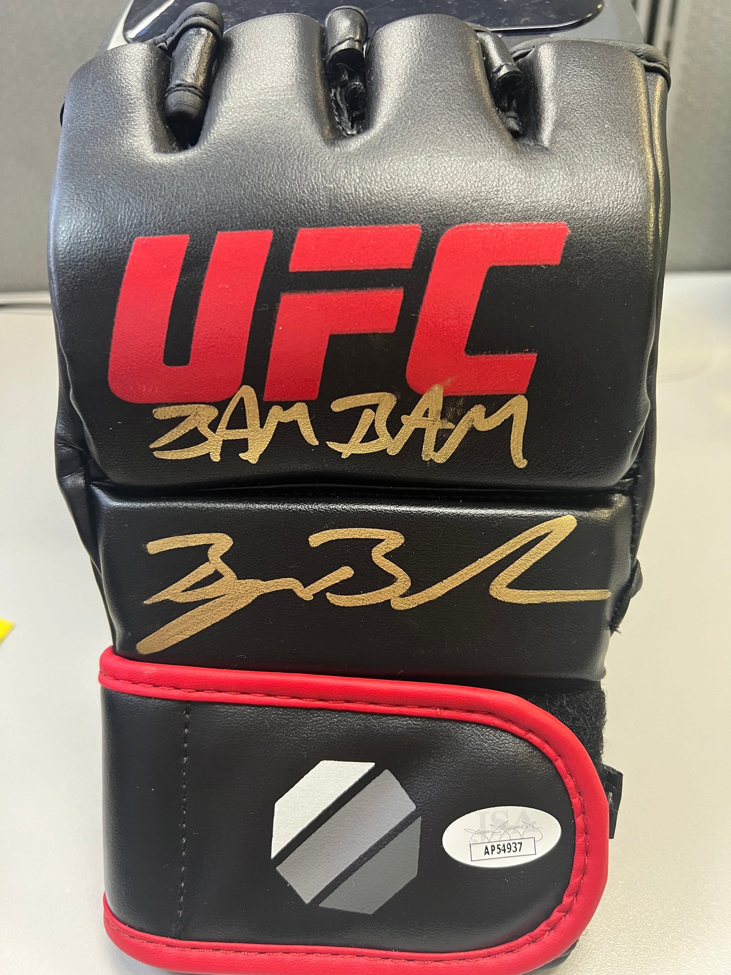 Bryan Barberena Signed/Inscribed UFC Glove with JSA COA