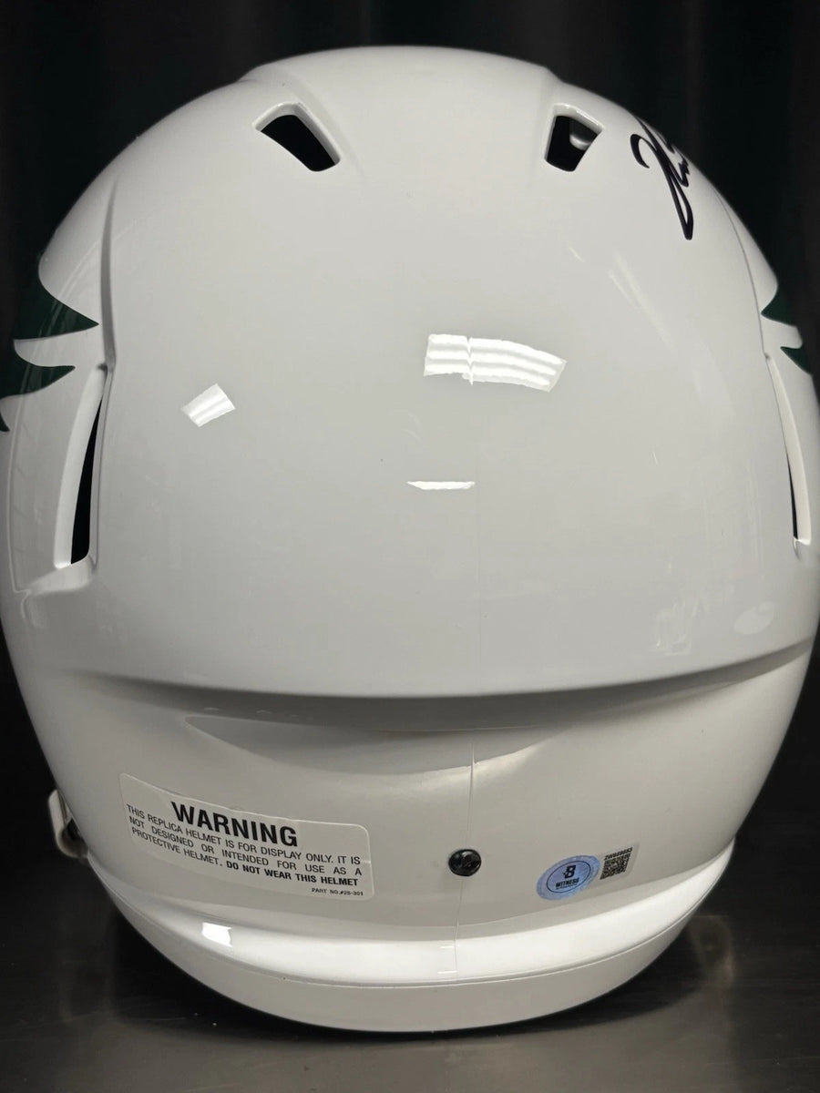 Philadelphia Eagles Jalen Carter Signed Speed Alt White Full Size Helm Philadelphia Eagles Jalen Carter Signed Speed Alt White Full Size Helm