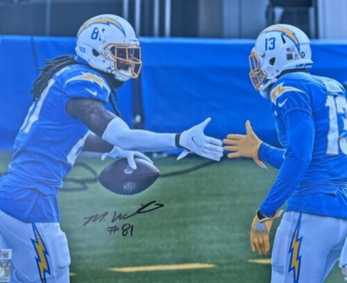Mike Williams Los Angeles Chargers Signed Horizontal 16x20 with Beckett COA